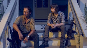 Rick y Carl en 'The Walking Dead'