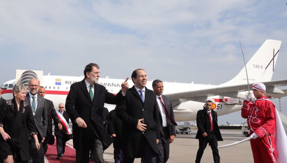 Mariano Rajoy llega a Túnez