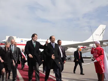 Mariano Rajoy llega a Túnez Mariano Rajoy llega a Túnez