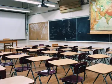 Una clase de un instituto. Una clase de un instituto.