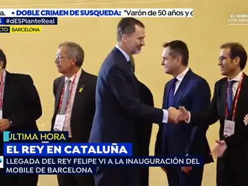 El Rey Felipe comienza la visita inaugural del Mobile World Congress El Rey Felipe comienza la visita inaugural del Mobile World Congress
