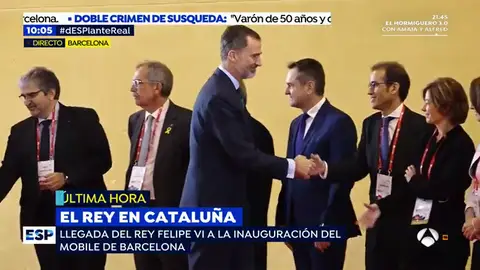 El Rey Felipe comienza la visita inaugural del Mobile World Congress El Rey Felipe comienza la visita inaugural del Mobile World Congress