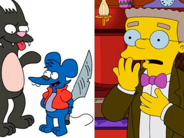 Smithers y Rasca y Pica en 'Los Simpson'