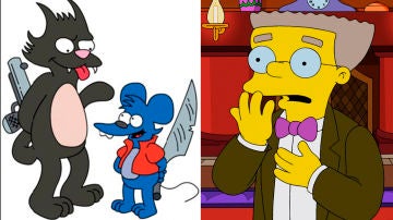 Smithers y Rasca y Pica en 'Los Simpson'