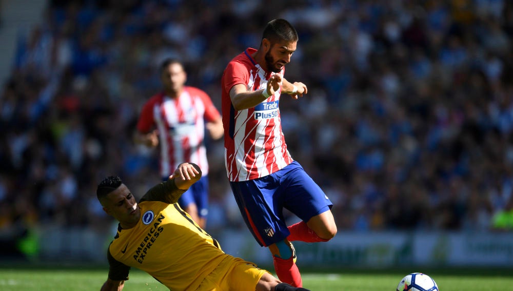 Carrasco, durante un partido de pretemporada