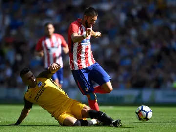 Carrasco, durante un partido de pretemporada Carrasco, durante un partido de pretemporada