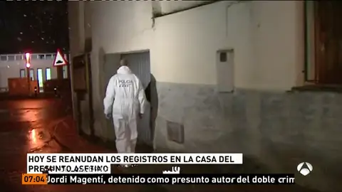 Registros en la casa en la que vivía el presunto asesino del doble crimen del pantano de Susqueda Registros en la casa en la que vivía el presunto asesino del doble crimen del pantano de Susqueda
