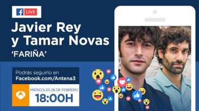 Esta tarde Javier Rey y Tamar Novas responderán a las preguntas de los fans de 'Fariña' a través de Facebook Live