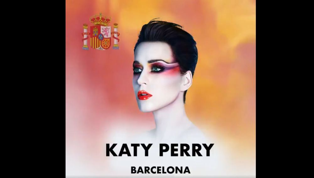 Anuncio del concierto de Katy Perry en Barcelona