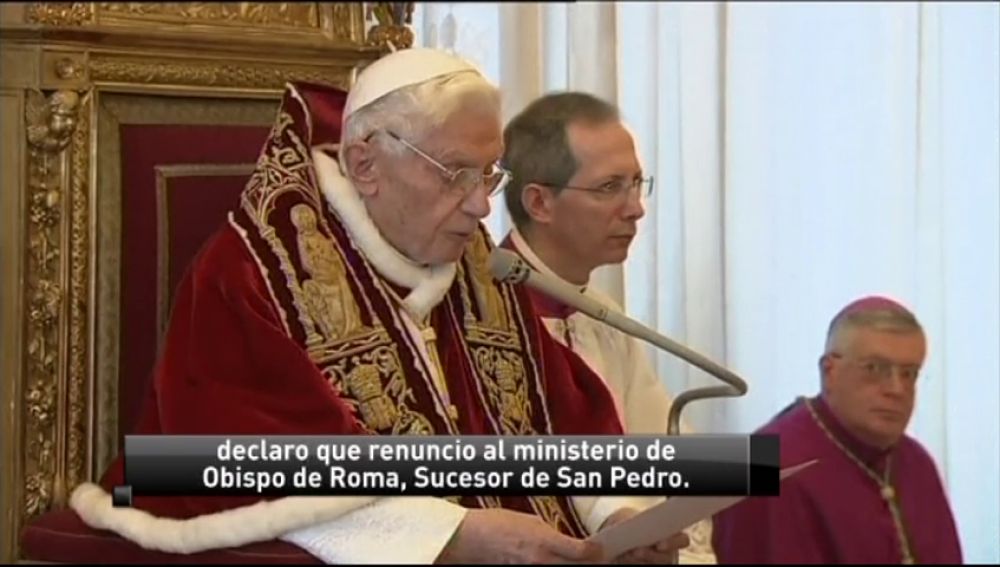 Benedicto XVI renunciaba al pontificado hace cinco años