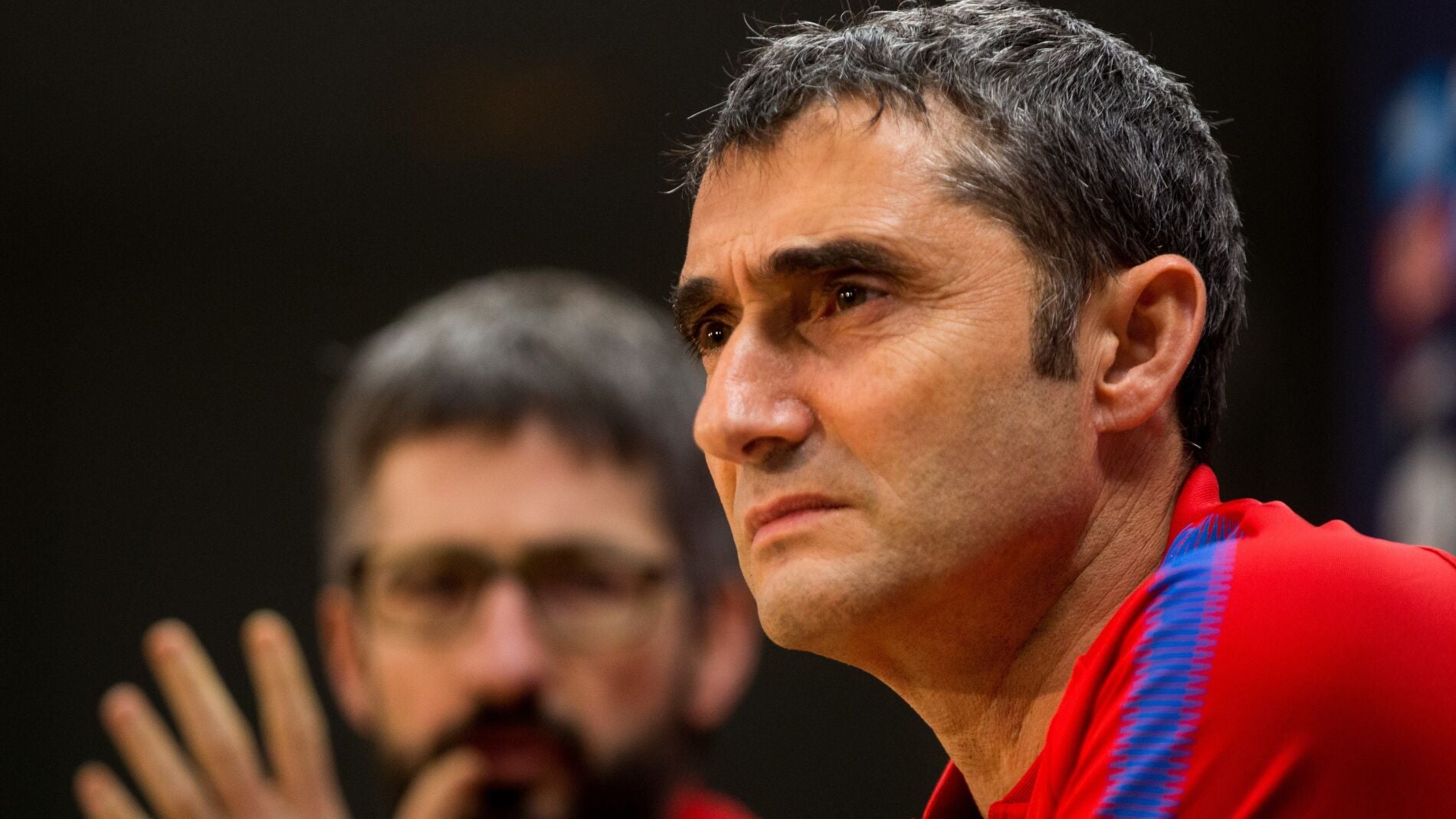 Valverde en rueda de prensa