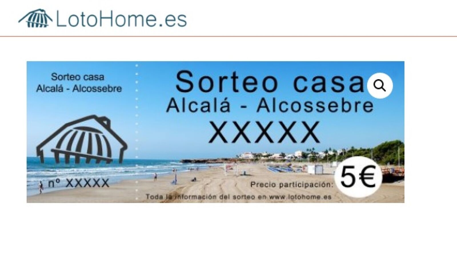 Una mujer sortea su casa en Castellón con papeletas de cinco euros 