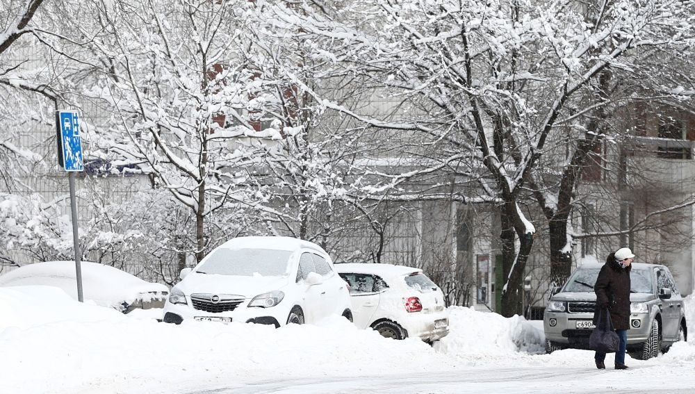 Nieve en Rusia