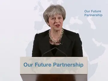 Theresa May presenta sus cinco líneas rojas sobre el 'Brexit' Theresa May presenta sus cinco líneas rojas sobre el 'Brexit'