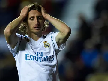 Luka Modric, durante un partido con el Real Madrid Luka Modric, durante un partido con el Real Madrid