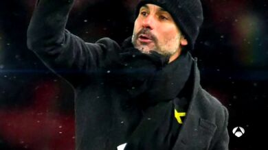 Guardiola vuelve a desafiar a la Premier llevando el lazo amarillo contra el Arsenal