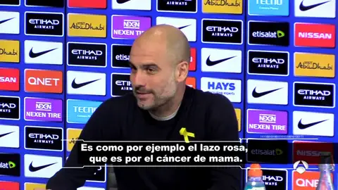 Críticas a Guardiola por comparar el lazo amarillo con la lucha contra el cáncer: "La enfermedad te elige a ti y la ideología la eliges tú" Críticas a Guardiola por comparar el lazo amarillo con la lucha contra el cáncer: "La enfermedad te elige a ti y la ideología la eliges tú"