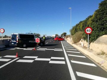 Un control de la Policía Nacional