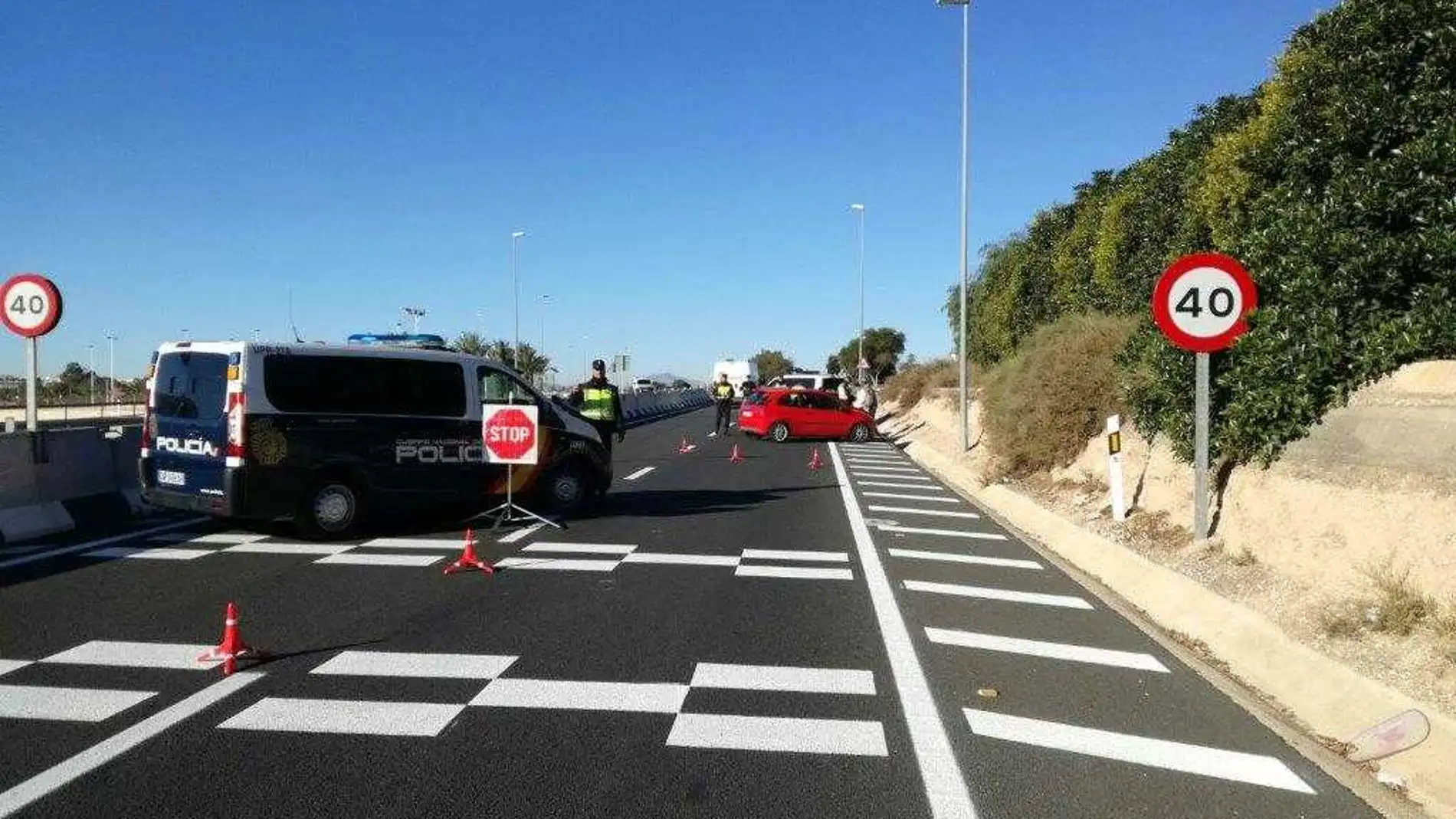 Un control de la Policía Nacional Un control de la Policía Nacional