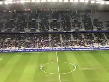 Minuto de silencio en el Carlos Tartiere Minuto de silencio en el Carlos Tartiere