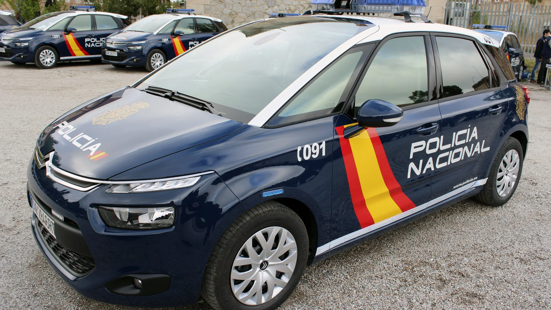 Imagen de archivo de un coche de la Policía Nacional Imagen de archivo de un coche de la Policía Nacional