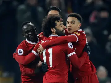 El Liverpool celebra la victoria ante el Newcastle El Liverpool celebra la victoria ante el Newcastle