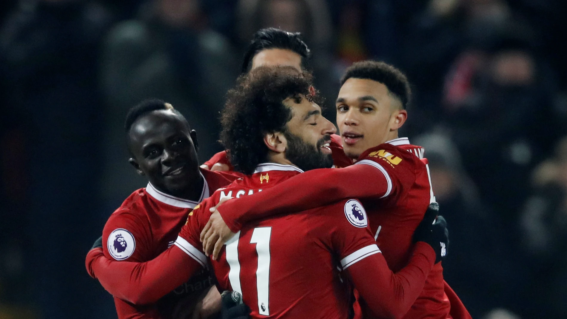 El Liverpool celebra la victoria ante el Newcastle El Liverpool celebra la victoria ante el Newcastle