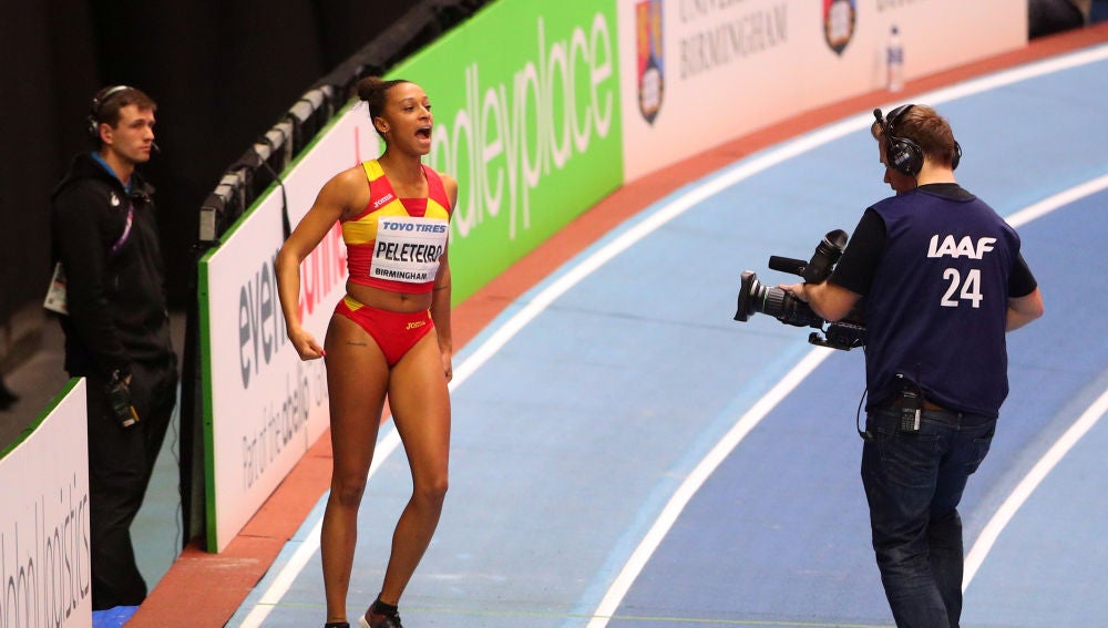 Ana Peleteiro, durante la prueba