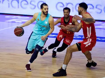 Pau Rivas en el partido frente al Murcia Pau Rivas en el partido frente al Murcia