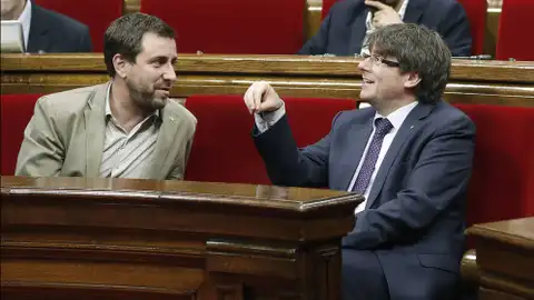 Toni Comín y Carles Puigdemont Toni Comín y Carles Puigdemont