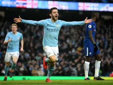 Bernardo Silva celebra un gol con el City Bernardo Silva celebra un gol con el City