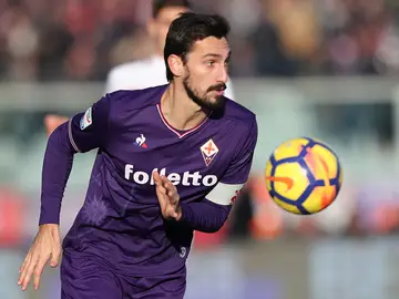 Astori, durante un partido con la Fiorentina Astori, durante un partido con la Fiorentina