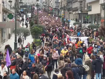 Huelga de mujeres en Vigo Huelga de mujeres en Vigo