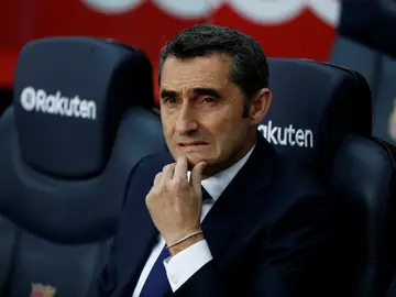 Ernesto Valverde, entrenador del Barcelona Ernesto Valverde, entrenador del Barcelona