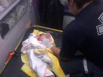 Bebé rescatado en México Bebé rescatado en México