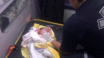Bebé rescatado en México