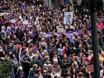 Manifestación de mujeres en Vigo Manifestación de mujeres en Vigo