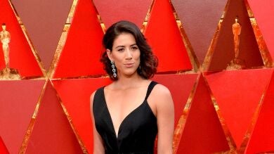 La curiosa aparición de la tenista Garbiñe Muguruza sobre la alfombra roja de los Premios Oscar 2018