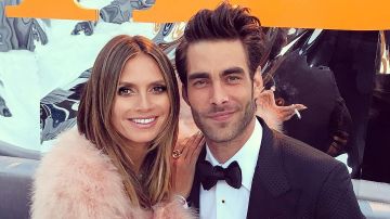 Jon Kortajarena y Heidi Klum