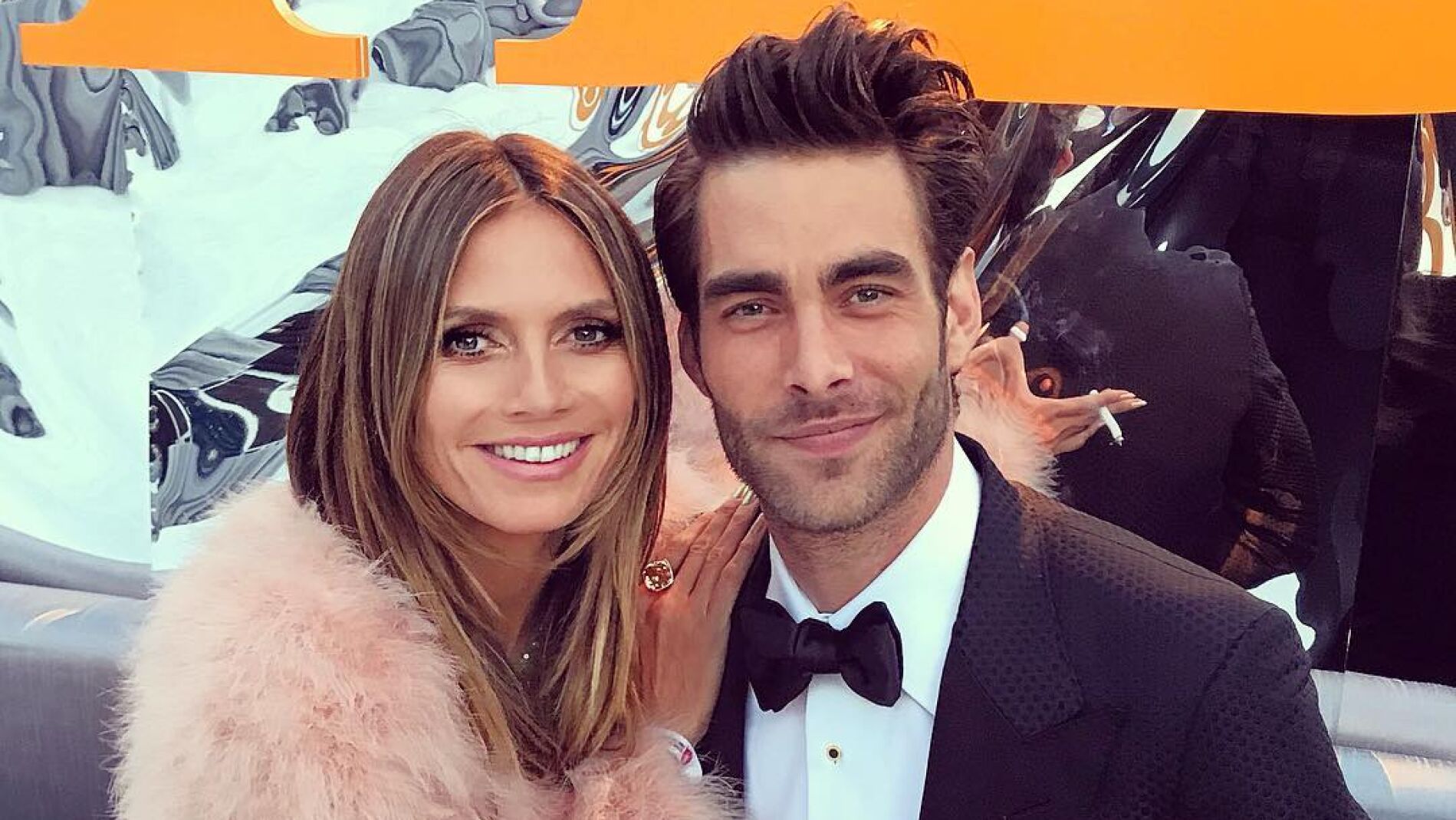 Jon Kortajarena y Heidi Klum 