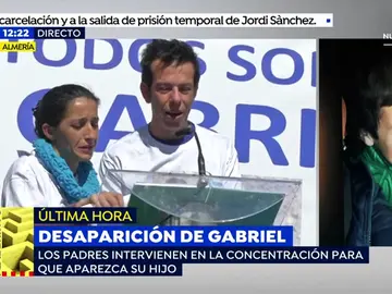 Los padres de Gabriel: "Tenemos la esperanza más encendida que nunca y apelamos al corazón de quien lo pueda tener para rogarle que se ponga en su piel" Los padres de Gabriel: "Tenemos la esperanza más encendida que nunca y apelamos al corazón de quien lo pueda tener para rogarle que se ponga en su piel"