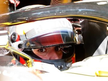 Carlos Sainz, durante los entrenamiento de F1 en Montmeló