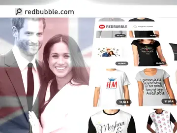 Harry y Meghan ya están en tazas, camisetas, fundas de móvil y todo lo que se pueda vender Harry y Meghan ya están en tazas, camisetas, fundas de móvil y todo lo que se pueda vender