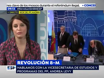 Andrea Levy, vicesecretaria de estudios y programas del PP Andrea Levy, vicesecretaria de estudios y programas del PP