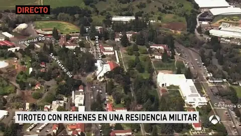 Tiroteo con al menos tres rehenes en una residencia militar de California Tiroteo con al menos tres rehenes en una residencia militar de California