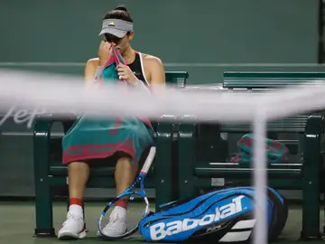 Garbiñe Muguruza, en su partido ante Sachia Vickery Garbiñe Muguruza, en su partido ante Sachia Vickery