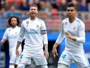 Sergio Ramos durante el encuentro ante el Eibar Sergio Ramos durante el encuentro ante el Eibar
