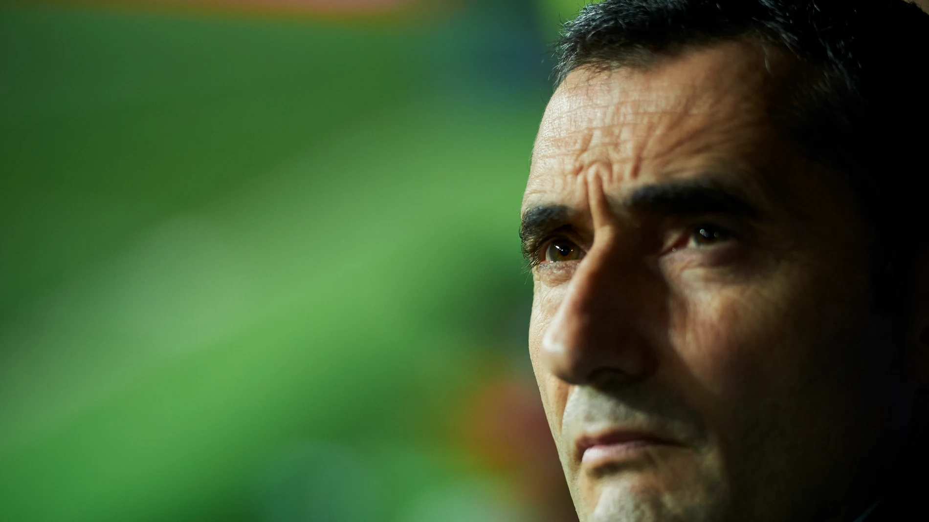 Ernesto Valverde, en La Rosaleda Ernesto Valverde, en La Rosaleda