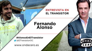 Este lunes, Fernando Alonso estará en El Transistor con José Ramón de La Morena