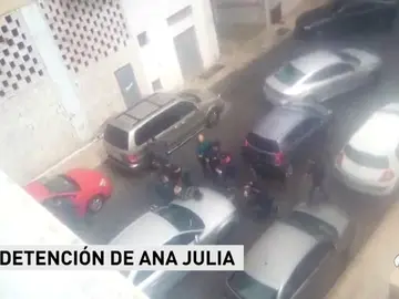 El momento de la detención de la pareja del padre de Gabriel El momento de la detención de la pareja del padre de Gabriel